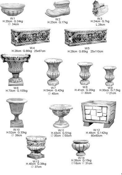 Beton Blumentopf Vazen