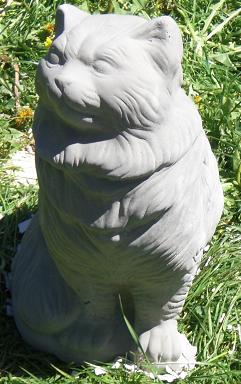 Katze - Skulptur - Langhaar