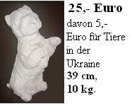 Hund Malteser - Skulptur Figur aus weisem Beton