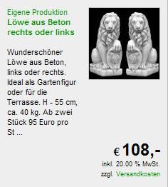 Löwen aus Beton